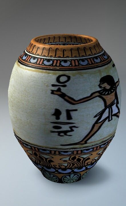 Egyptian Egyptian Vase, Egyptian Pottery, Pot Design, Egypt Art, Ancient Egyptian Art, Pot Designs, Egyptian Art, Floor Vase, Ceramic Decor