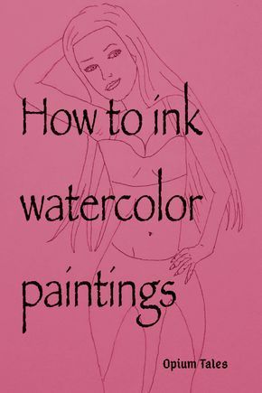 So you want to know how to ink watercolor? It’s actually a very simple three step process. First you draw it in pencil. Then you ink it. Then you erase the pencil after the ink dries. That… Sketching For Watercolour Painting, Painting With Ink And Water, Watercolor And Ink Paintings, Watercolor With Ink, Ink And Watercolor Art Ideas, Watercolor And Ink Tutorial, Ink And Wash Watercolors, Watercolor Pencil Art For Beginners, Watercolor And Ink Flowers