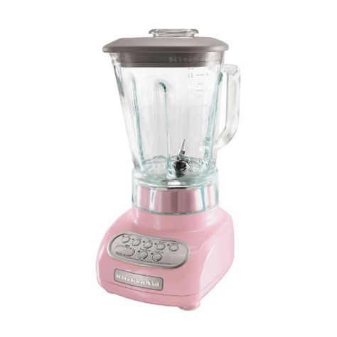 Pink Kitchenaid, Pink Blender, Pink Toaster, Pink Kitchen Appliances, 90s Kitchen, Kitchenaid Blender, Kitchen Wear, Kitchen Blenders, Cooking Stuff