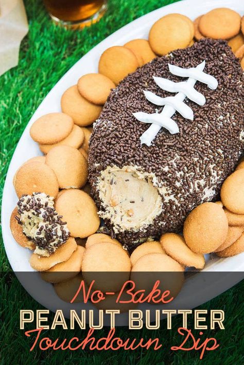 Coke Floats, Football Desserts, Peanut Butter Dip, Football Party Foods, Dessert Dip, Football Snacks, Bowl Party Food, Dessert Simple, Football Party Food