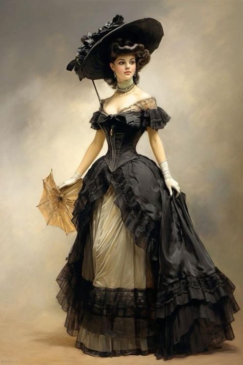 1800s Dresses, Victorian Ball Gowns, Victorian Era Dresses, Era Dresses, Victorian Era Fashion, Victorian Dresses, 1800s Fashion, Chique Outfits, Victorian Clothing