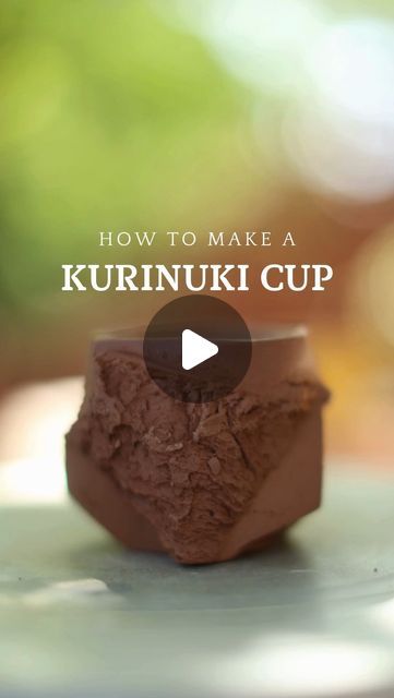 Joseph Bounds | I know many people are curious about the details of this process, so I’m working on making some videos to get down into the specifics. The... | Instagram How To Make Cup With Clay, Pinching Technique Clay, Kurinuki Pottery, Kurinuki Box Pottery, Video Caption, Kurinuki Cup, Grog, Ceramic Cups, Carving