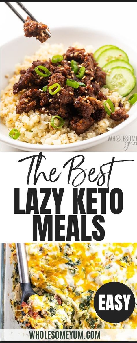 The Best Lazy Keto Meals Hyper Ketosis, Easy Lazy Keto, Lazy Keto Meals, Lazy Keto Recipes, Keto Diet Results, Breakfast Low Carb, Lazy Keto, Keto Success, Ketosis Diet