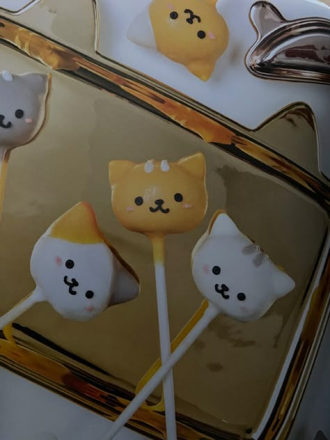 Cat Baked Goods, Cat Themed Pastries, Cat Themed Baked Goods, Cat Dessert Ideas, Cats Cake Birthday, Cat Themed Treats, Cat Themed Desserts, Cute Cakepops, Cat Cakepops