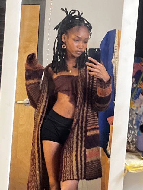 Earthy Fits, Outfit Ideas Black Women, Outfit Ideas Black, Spiritual Fashion, Boho Fits, Earthy Style, Earthy Outfits, Black Femininity, Full Of Love