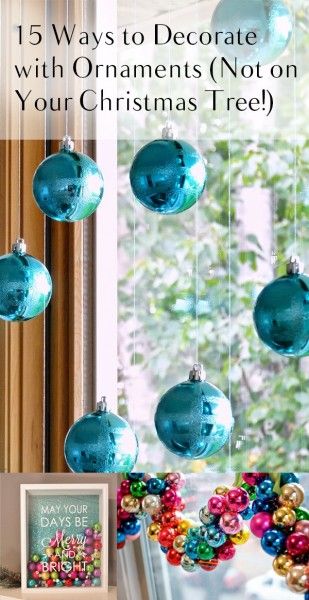 Christmas Decor With Ornament Balls, Large Christmas Ornaments Decor, Diy Christmas Wreaths Ideas With Ornaments, Using Ornaments To Decorate, Ways To Decorate With Ornaments, What To Do With Ornaments, Things To Do With Christmas Balls, What To Do With Extra Christmas Balls, Christmas Ornament Hanging Ideas