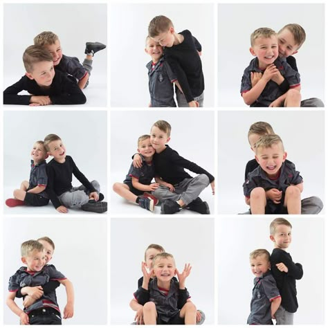 Siblings Studio Photography, Brother Poses Photography, Big Brother Little Brother Photoshoot, Siblings Studio Photoshoot, Little Brothers Photoshoot, Brother Photoshoot Boys, Brothers Photoshoot Ideas, Two Brothers Photography, Brother Portraits