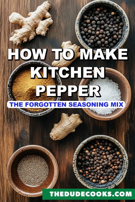 Pepper Mix Recipe, Kitchen Pepper Spice Recipe, Mason Jar Mixes, Jar Mixes, Pepper Recipe, Pepper Seasoning, Pepper Spice, All Purpose Seasoning, Homemade Spices