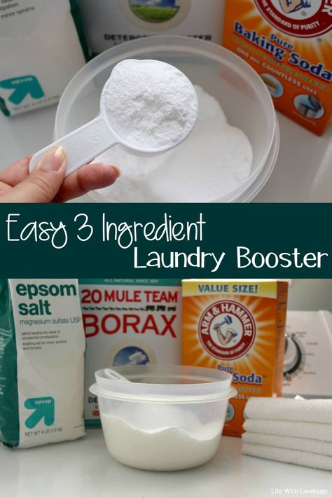 Homemade Laundry Booster, Natural Laundry Booster, Baking Soda Laundry Booster, Laundry Booster Recipe, Diy Laundry Booster Essential Oils, Laundry Booster Diy, Dry Laundry Detergent Recipe, Diy Laundry Booster, Homestead Products