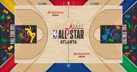 NBA All-Star Court Design 🌟 | Bleacher Report Nba Basketball Court, Nba Court, Basket Aesthetic, Sports Quiz, Star Test, Nba All Star, Basketball Courts, Sports Items, Sports Arena