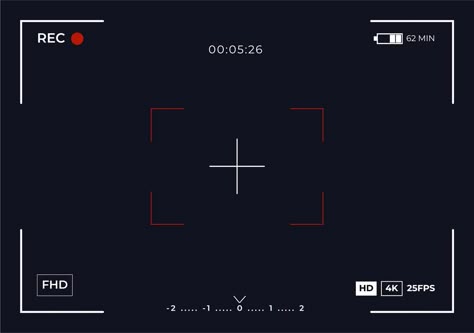 Camera View Focusing Screen Recording Video Camera Viewfinder Overlay, Camera Screen Template, Camera Focus Overlay, Camera Poster Design, Video Camera Aesthetic, Camera Layout, Paparazzi Camera, Camera Overlay, Camera Border