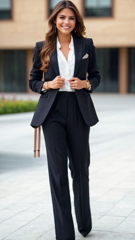 Explore the timeless elegance of women in suits with a touch of aesthetic appeal This Pinterest pin showcases a tomboyish aesthetic combining art photography business and fashion From formal outfits to casual attire this aesthetic faceless photoshoot captures the essence of the aesthetic PF style Perfect for those who love a blend of anime and business attire in a chic and effortless manner Woman’s Business Suit, Black Suit For Women Outfit, Women Suit And Tie Outfit, Scarf Suits Women, Tomboyish Aesthetic, Womens Suit Aesthetic, Women's Formal Suit, All Black Suit Women, Formal Attire Women Business