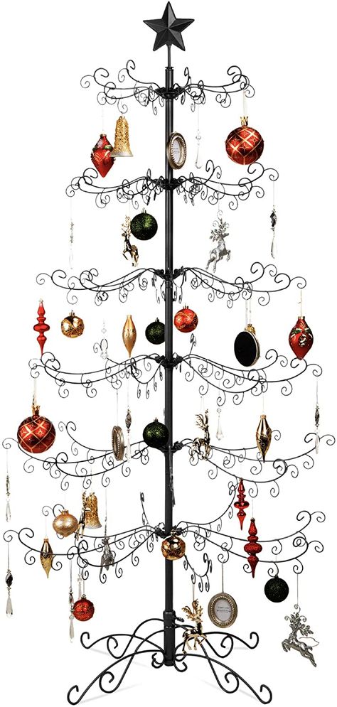 AmazonSmile: Best Choice Products 6ft Wrought Iron Ornament Display Christmas Tree w/Easy Assembly and Stand - Black: Home & Kitchen Wrought Iron Christmas Tree, Iron Christmas Tree, Metro Exodus, Battlefield 5, Bottle Flip, Iron Hinges, Gta 6, Division 2, Prelit Tree