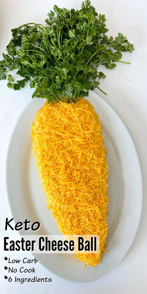 Easter Cheeseball, Easter Cheese Ball Recipes, Easter Cheese Ball, Easter Cheese, Easter Appetizer, Keto Easter, Low Carb Appetizer, Easter Food Appetizers, Cream Cheese Ball