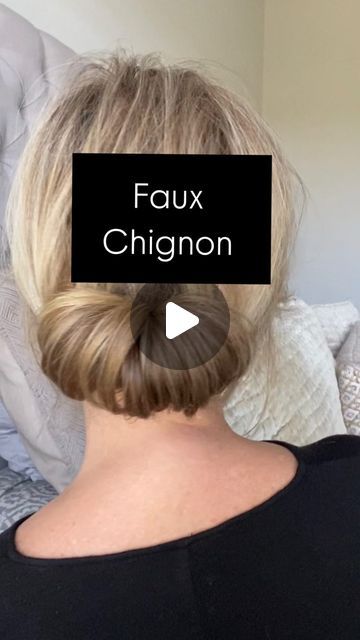 Melissa -Midlife Makeup & Lifestyle Inspo on Instagram: "I always struggle with chignons… but this is super easy AND perfect for holiday hairstyles!

The lower you place your elastic band the lower the roll! You can use a hair pin or bobby pins (i used about 5 for mine) - keep in mind the more layered your hair the more tucking and pinning you will do!

#diychignon #howtohair #fauxupdo #updostyles #effortlessupdo #holidayhairstyle #holidayhairstyles" How To Use Side Combs In Your Hair, Hair Elastics Hairstyles, Easy Chignon, Makeup Lifestyle, Side Comb, Updo Styles, Peinados Recogidos, Holiday Hairstyles, Hair Do