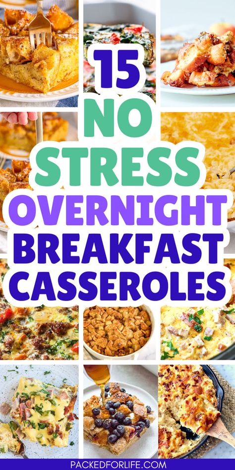 15 No Stress Overnight Breakfast Casseroles. With pics of casseroles with hashbrowns, ham and egg, cheesy bacon, and eggs benedict casseroles, french toast casseroles. Overnight Breakfast Casseroles, Gluten Free Christmas Breakfast, Christmas Breakfast Casserole Recipes, Make Ahead Breakfast Ideas, Ideas For Brunch, Vegetarian Breakfast Casserole, Brunch Casserole Recipes, Breakfast Casserole Recipes, Easy Christmas Breakfast