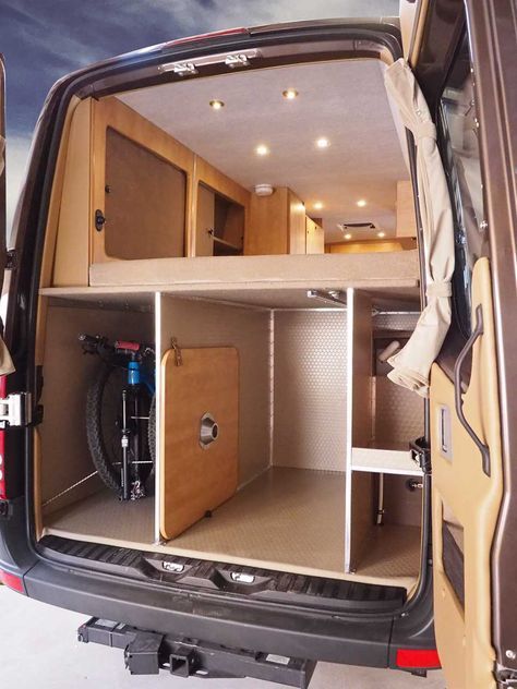 #60 Sprinter Camper Conversion Van + Platform Bed + Seats 5 + Sleeps 4 Sprinter Camper Conversion, Van Conversion Ideas, Kombi Motorhome, Camper Beds, Van Bed, Campervan Ideas, Camper Van Ideas, Kombi Home, Sprinter Van Conversion