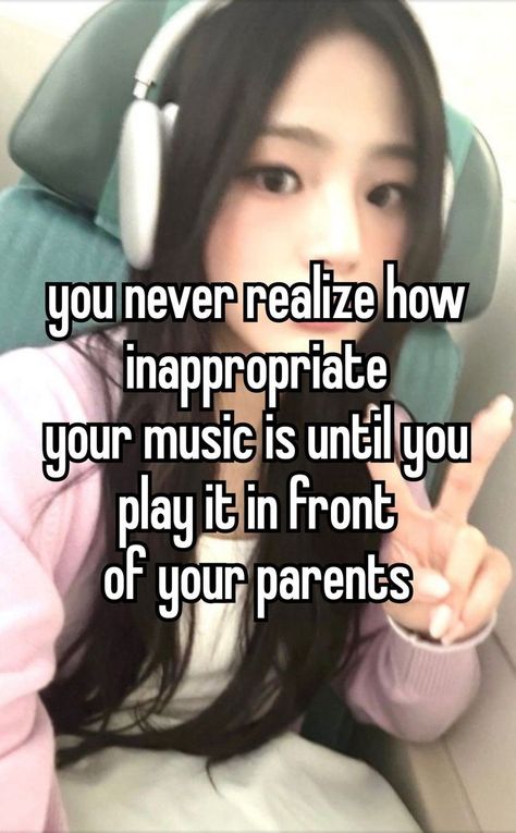 Music Is, A Girl, Headphones, Funny, Music