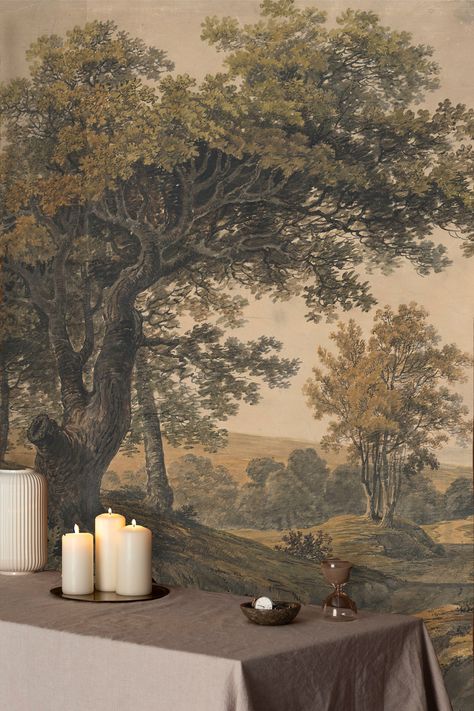 Landscape wallpaper, Vintage Landscape Mural, Rural landscape, Peel and Stick, self adhesive,ripstop wallpaper, vinyl wallpaper ★★ PEEL AND STICK WALLPAPER FEATURES★★ -Smooth Surface and semi-Matte Surface -Easily peel off the backing paper and stick it on the wall -The material does not shrink over time -Removable in one piece -Can be cleaned with a damp cloth -Does not contain PVC ★★ TEXTILE VINYL WALLPAPER FEATURES★★ -The base is fiber, the upper surface is leather patterned. -Apply to the wall using wallpaper paste (not included) -Soft Textured Surface -Thick Material (400g/m2 -Can only be repositioned during application -Can be cleaned with a damp cloth -DOES NOT CONTAIN PVC ★★ CANVAS PEEL AND STICK FEATURES★★ -When you want to transform the aesthetics of your home or business, our pe Landscape Mural, Wallpaper Vinyl, Wallpaper Landscape, Scenic Wallpaper, Picture Wallpaper, Ceiling Treatments, Rural Landscape, Wallpaper Peel And Stick, Wall Ceiling