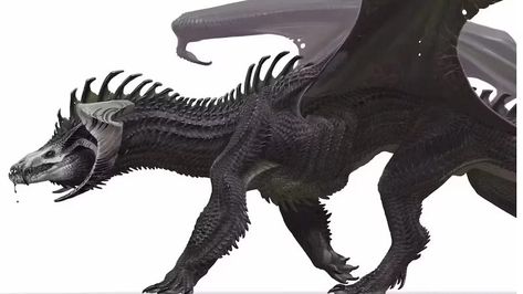 Black Dragon Art Dnd, Dnd Black Dragon, Black Dragon Dnd, Black Dragon Art, Dnd Beasts, Dragon Concept Art, Dragon Concept, Black Dragons, Creature Inspiration