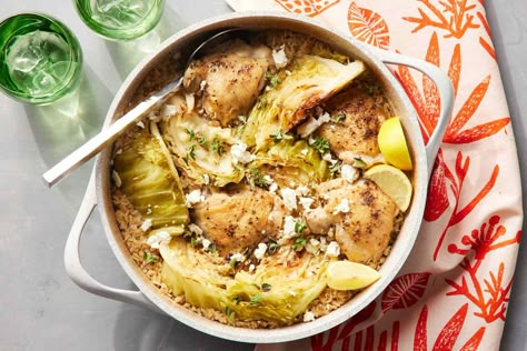 This One-Pan Chicken & Cabbage with Rice Is Really Delicious Cabbage With Rice, Chicken Cabbage, Cabbage Rice, Chicken And Cabbage, One Pan Chicken, One Pan Dinner, Lunch Appetizers, Pan Chicken, Healthy Eating For Kids