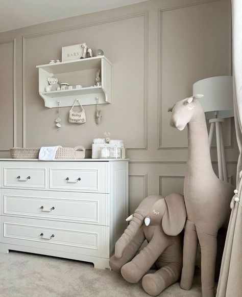 #babyroom #babyroominspo #modernbabyroom #cutebabyroom #whiteandbeigeroom Baby Boy Nusery, Elegant Baby Nursery, Ikea Baby Room, White Nursery Furniture, Ikea Baby, Beige Nursery, Luxury Nursery, Baby Nursery Inspiration, Baby Room Neutral