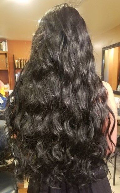 Longer Hair Growth, Black Wavy Hair, Hair Goal, Curly Hair Types, Longer Hair, Permed Hairstyles, Long Wavy Hair, Hair Life, Mermaid Hair