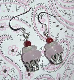 Beaded Cupcake, Cupcake Earrings, Anting Manik, Jewerly Making, Earrings Design, Homemade Jewelry, Jewelry Making Ideas, Earring Ideas, Beading Jewelry