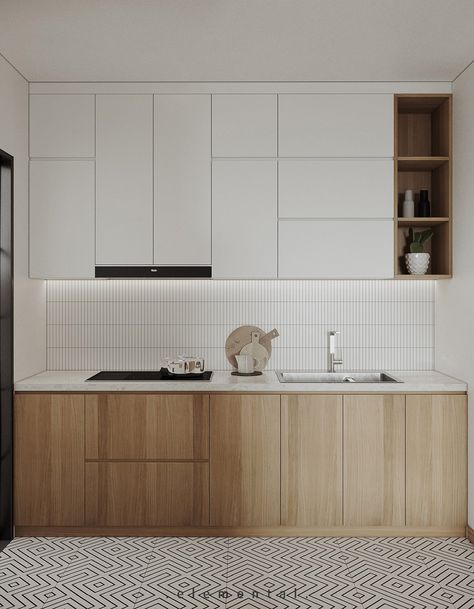 Japandi Kitchen Design, Modern Konyhatervezés, Japandi Kitchen, Japandi Interiors, Japandi Home, Japandi Interior, Kitchen Room Design, Kitchen Inspiration Design, Decor Minimalist