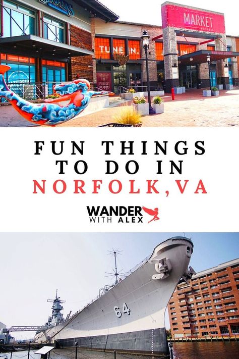 Looking for things to do in Norfolk, VA? We've got you covered! Check out our list of favorite things to do when visiting Norfolk, Virginia! downtown norfolk, norfolk, virginia, things to do in norfolk, places to visit in norfolk Day Trips In Virginia, City Skyline Photography, North Carolina Road Trip, Carolina Road Trip, List Of Favorite Things, Carribean Travel, Skyline Photography, Usa Places To Visit, North America Travel Destinations