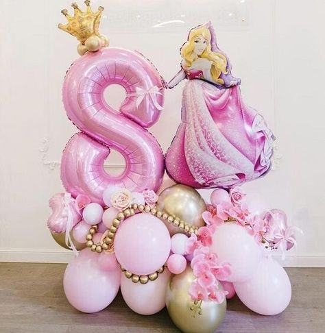 Favorite Etsy Finds – Baby Shower Ideas 4U Princess Balloon Bouquet, Princess Balloon Garland, Princess Balloon Decorations, Princess Birthday Party Decor, Disney Princess Theme Birthday Party, Birthday Party Paper Decorations, Pcs Tips, Princess Balloon, Baby Shower Girl Diy