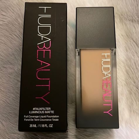 HUDA BEAUTY FauxFilter Luminous Matte Foundation Huda Beauty Foundation, Neutral Undertone, Lip Filler, Neutral Undertones, Makeup Wishlist, Damaged Hair Repair, Matte Foundation, Lip Fillers, Aloe Vera Gel