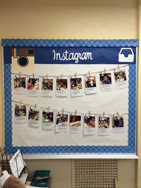 Instagram Bulletin Board, Classroom Template, Reading Corners, Class Displays, Parents Love, Decor Classroom, Classroom Board, School Displays, About Instagram