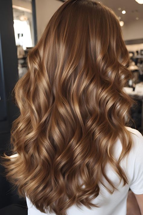 39 Brown Hair Colors for Different Skin Tones Light Toffee Brown Hair, Golden Ash Brown Hair, Golden Chocolate Brown Hair, Different Brown Hair, Different Brown Hair Colors, Light Golden Brown Hair Color, Gold Brown Hair, Foam Hair Dye, Ash Brown Hair Balayage