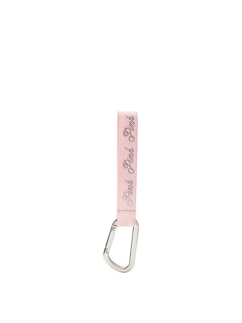 Buy Wristlet Strap Keychain - Order Small Accessories online 5000009895 - PINK US Pink Car Keychain, Keyring Aesthetic, Strap Keychain, Pink Keychain, Buy Logo, Pink Car, Gold Pearl Earrings, Wristlet Keychain, Car Keychain