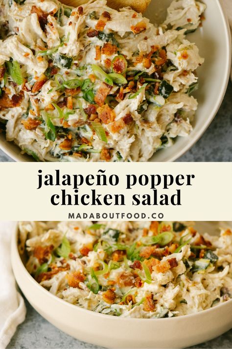 Whole30 Lunch, Popper Chicken, Jalapeno Popper Chicken, Lunch Meal Prep, Chicken Salad Recipes, It Goes On, Healthy Meal Prep, Food Waste, Om Nom