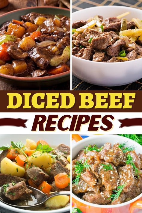 Diced Beef Recipes Diced Beef Recipes, Italian Beef Stew, Ground Beef Quinoa, Dinner And Lunch Recipes, Sauteed Chicken Breast, Spaghetti With Ground Beef, Ground Beef And Cabbage, Gen Z Wedding, Ground Beef And Rice