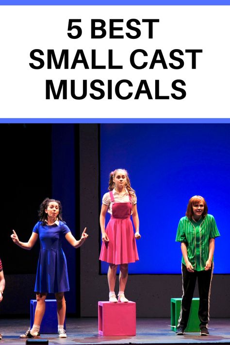 We love these musicals for small casts! #theater #musicaltheater Drama Club Ideas, Theater Classroom, Musical Theatre Songs, Backstage Theatre, Middle School Drama, Musical Theatre Dance, Theater Types, Theatre Classroom, Fund Raising Ideas