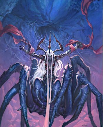 Lolth | Forgotten Realms Wiki | Fandom Jesper Ejsing, Spider Queen, Elves Fantasy, Mtg Art, Dark Elves, Spider Art, Forgotten Realms, Dnd Monsters, Rpg Characters