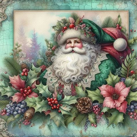 Free Printable Clipart | Some Victorian Christmas images | Facebook Vintage Christmas Images Printables Free, Vintage Christmas Images Victorian, Victorian Christmas Images, Free Christmas Printables Vintage, Free Christmas Images, Christmas Images Free, Victorian Santa, Vintage Christmas Images, Jolly Holiday