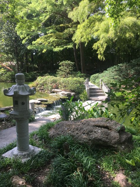 Fort Worth Botanical Garden - Japanese Garden Japanese, Botanical Garden, Fort Worth, Bird Bath, Botanical Gardens, Beautiful Gardens, Stepping Stones, Fort, Outdoor Decor