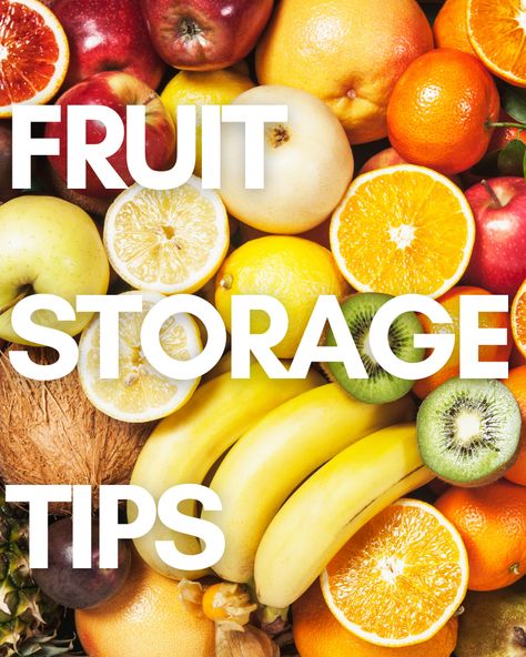 How to Store Fruit and Make It Last Longer ~ https://steamykitchen.com Fridge Storage Ideas, How To Store Avocado, Freezing Meals, How To Store Bananas, Banana Storage, How To Store Apples, Fridge Organized, Benefits Of Berries, Store Fruit