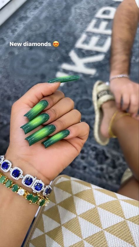 Rich Rich, Long Acrylic Nail Designs, Hard Nails, Colored Acrylic Nails, Long Acrylic Nails Coffin, Exotic Nails, Long Square Acrylic Nails, Unique Acrylic Nails, Bling Acrylic Nails