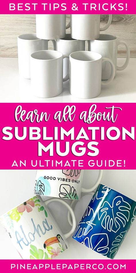 Sublimation For Beginners Mugs, Art Mugs Design, Printed Cups Ideas, Coffee Cup Sublimation Design, Coffee Mug Sublimation Designs, Heat Press Mugs, Diy Mug Designs, Cricut Mugs, Camp Store