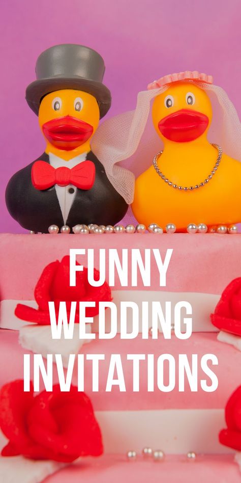 funny wedding invitations Hilarious Wedding Invitations, Funny Wedding Invitations Humor, Funny Wedding Invites, Crazy Wedding Invitations, Wedding Invite Wording Funny, Unusual Wedding Invitations, Creative Wedding Invitations Design, Create Wedding Invitations, Funny Wedding Cards