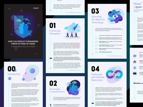 Forward Together eBook by Katarzyna Zapart on Dribbble Business Ebook Design, White Paper Layout, Whitepaper Examples, Word Document Design Creative, E-book Design, E Book Design Layout, Word Document Design, Whitepapers Design, Book Layout Design Inspiration