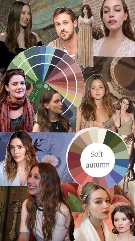 #softautumn #celebrity #colorseason Autumn True, Palette Autumn, Autumn Color Palette Fashion, Soft Autumn Palette, Autumn Colour Palette, Deep Autumn Color Palette, Soft Autumn Color Palette, Color Seasons, Style Analysis