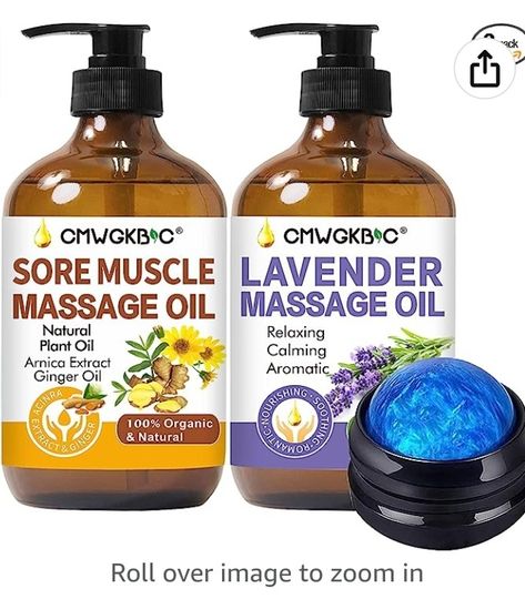 Mens Christmas Gifts, Valentines Gifts For Men, Massage Kit, Lavender Massage Oil, Arnica Oil, Sore Muscle, Stocking Stuffers For Adults, Spa Product, Date Night Gifts