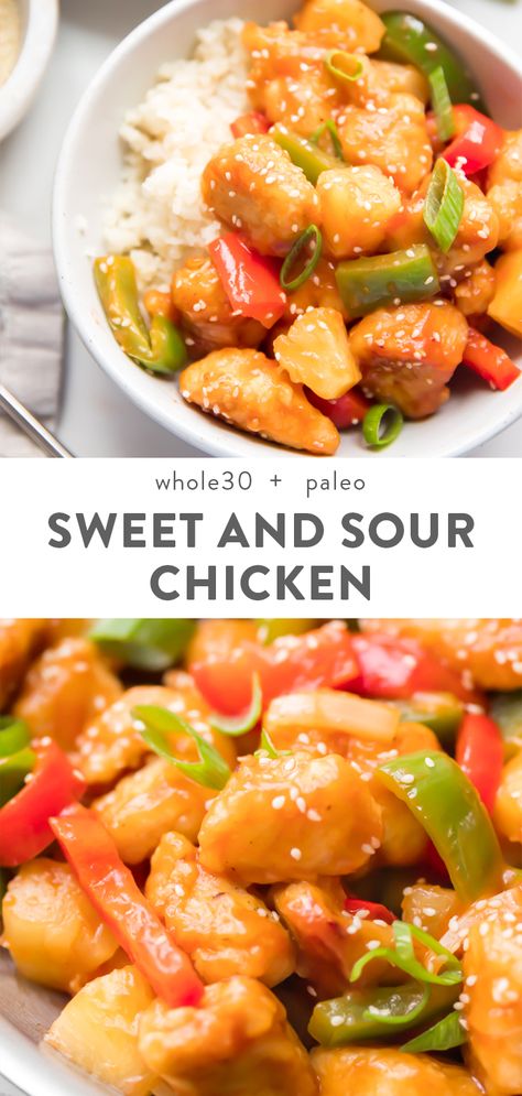 Healthy Sweet And Sour Chicken, 40 Aprons, Paleo Menu, Paleo Pumpkin Pie, Healthy Chinese, Best Paleo Recipes, Sweet And Sour Chicken, Sweet Sour Chicken, Paleo Pumpkin