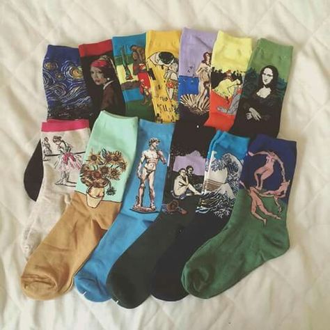 Socks Aesthetic, Silly Socks, Art Socks, Funky Socks, Sock Game, Funny Socks, Cute Socks, Look Vintage, Fashion Socks